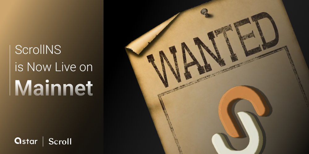 🚀#ScrollNS is now live on the #Scroll Mainnet! Thanks to the support of <a href="/Scroll_ZKP/">Scroll</a>  and the backing from <a href="/LayerZero_Labs/">LayerZero Labs</a>! 

🔐 As the First Omnichain Naming Service on #Scroll, join us and secure your 1st .scroll domain TODAY at scrollns.com 👈