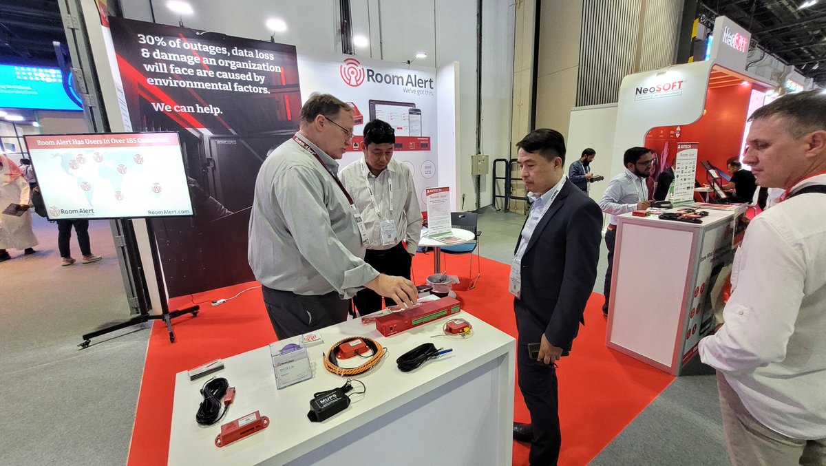 AVTECHSoftware's tweet image. Our team is excited to be @GITEX_GLOBAL! Please stop by Stand H6-18 to talk to Founder &amp;amp; Chairman Michael Sigourney to learn about advanced &amp;amp; secure environment monitoring with Room Alert. #GITEX #GITEXGlobal #RoomAlert