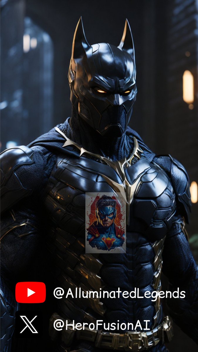 HeroFusionAI's tweet photo. Batman + Black Panther 🦇🐾 https://t.co/g62IFh3qbO