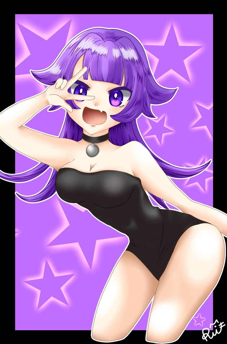 Rui_ilast's tweet photo. ☆💜☆ 
#オリジナル  #イラスト   #イラスト好��と繋がりたい  #女の子 https://t.co/zaSHuYv7yi