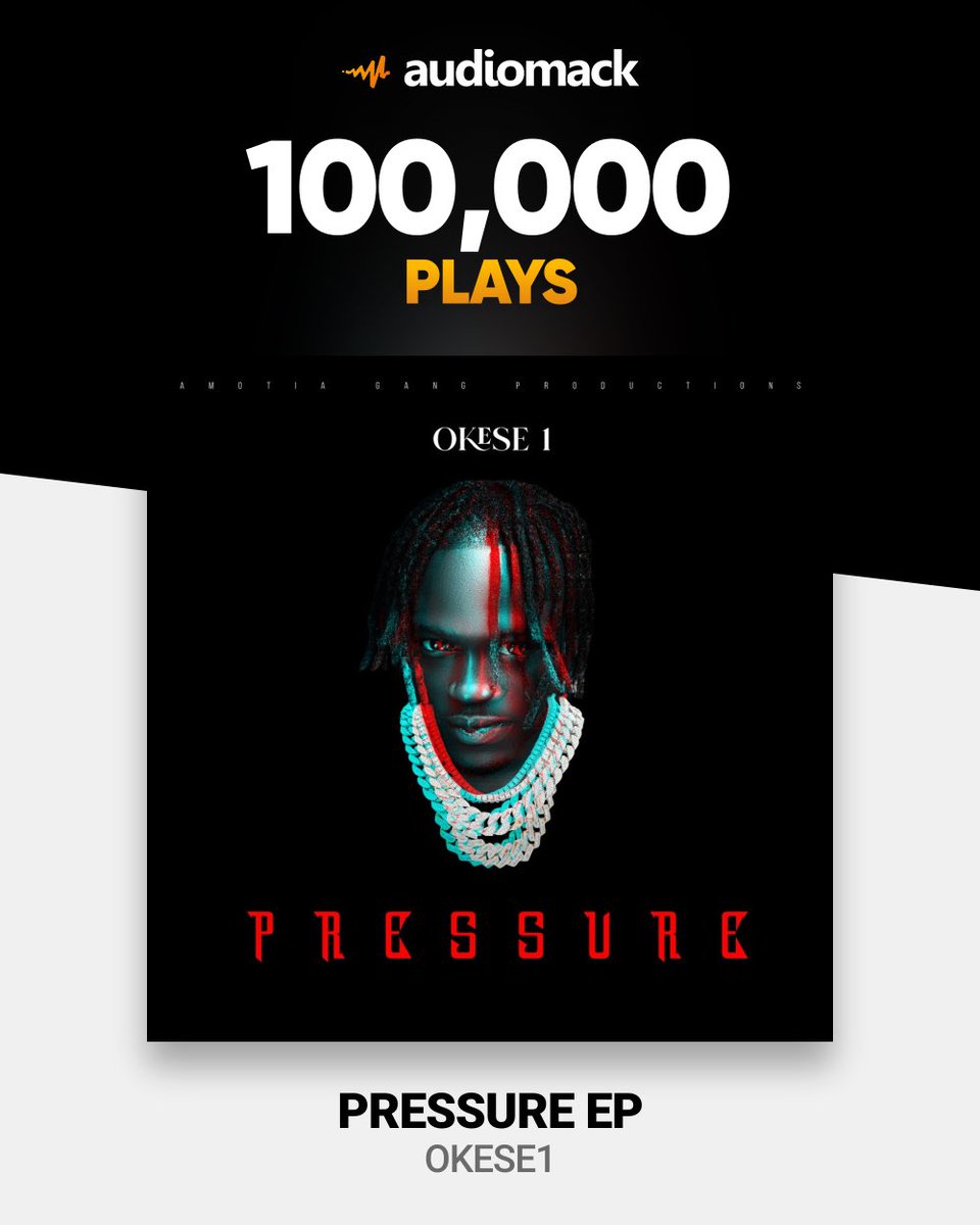 OKESE_1's tweet photo. Keep Streaming my New #PressureEp family ๐ซถ https://t.co/a7VIwgZCAT