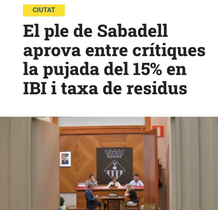 Gràcies al PSC i a Junts les famílies vulnerables tornaran a pagar taxa de residus

#pscsabadell #juntsxsabadell #impostos #sabadell #plesbd #mems #memes #memespolíticssabadell