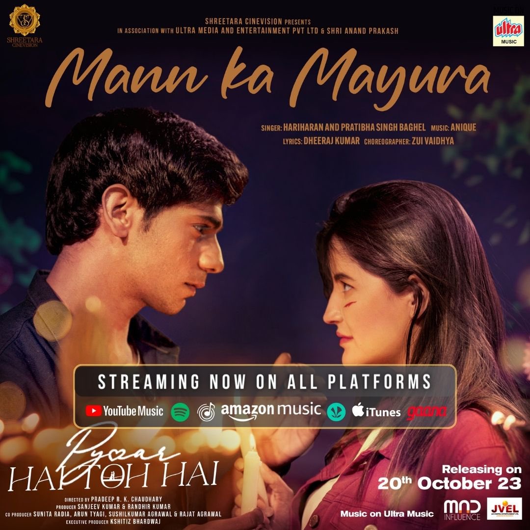 Shreetara Cinevision (@shreetarac15413) on Twitter photo Man Ka Mayura is now gracing all platforms with its beauty! 🦚✨
@Sanjjeevk
<a href="/SingerHariharan/">Hariharan</a>
<a href="/ipratibhasingh/">Pratibha SinghBaghel</a>
<a href="/KaranHariharan/">Karan Hariharan</a>
<a href="/PaanieKashyap/">Paanie Kashyap</a>
<a href="/sunittaradia/">sunitaradia</a>
<a href="/pradeepchase/">Pradeep R.K. Chaudhary 🇮🇳</a>
<a href="/jaiviratra/">JAI VIRATRA ENTERTAINMENT LIMITED🚲</a>
<a href="/simplytyagi1/">Arun Tyagi</a>
<a href="/whoisthisrohit/">Rohit Chaudhary</a>
<a href="/abhisherduhan/">abhishekduhan</a>
<a href="/Ultrahindi/">Ultra Hindi</a>
#PyaarHaiTohHai #ManKaMayura Man Ka Mayura is now gracing all platforms with its beauty! 🦚✨
@Sanjjeevk
<a href="/SingerHariharan/">Hariharan</a>
<a href="/ipratibhasingh/">Pratibha SinghBaghel</a>
<a href="/KaranHariharan/">Karan Hariharan</a>
<a href="/PaanieKashyap/">Paanie Kashyap</a>
<a href="/sunittaradia/">sunitaradia</a>
<a href="/pradeepchase/">Pradeep R.K. Chaudhary 🇮🇳</a>
<a href="/jaiviratra/">JAI VIRATRA ENTERTAINMENT LIMITED🚲</a>
<a href="/simplytyagi1/">Arun Tyagi</a>
<a href="/whoisthisrohit/">Rohit Chaudhary</a>
<a href="/abhisherduhan/">abhishekduhan</a>
<a href="/Ultrahindi/">Ultra Hindi</a>
#PyaarHaiTohHai #ManKaMayura