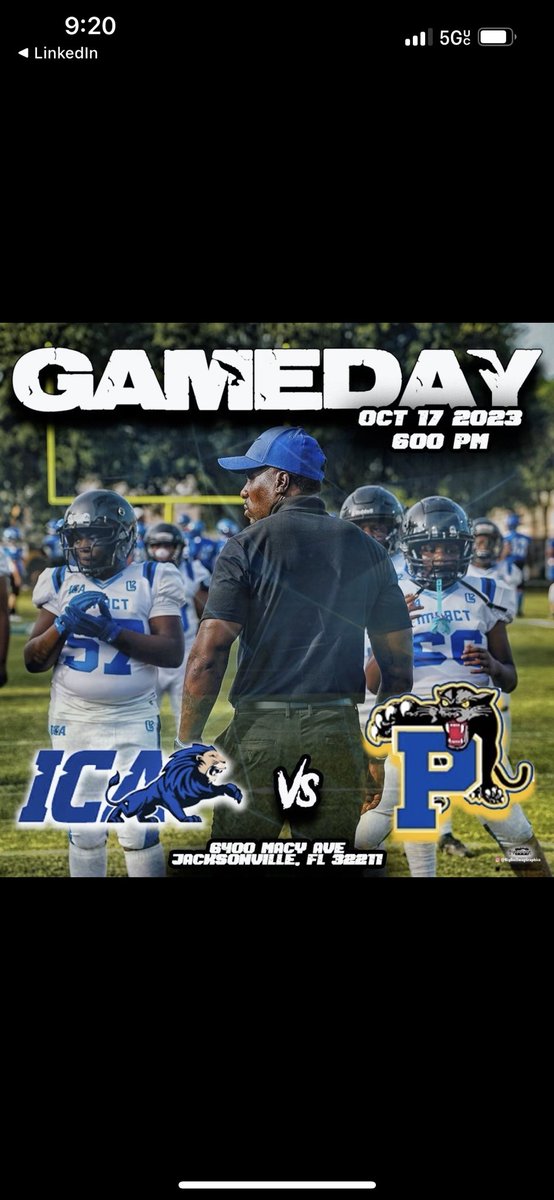 Impact Christian Academy HS Football (@icajaxfb) on Twitter photo Come see the future of ICA Football tonight !!! <a href="/GeorgeLDavis/">George Davis</a> <a href="/DuvalSports/">Duval Sports</a> <a href="/FHS7v7A/">FLORIDA HIGH SCHOOL 7v7 ASSOCIATION</a> <a href="/FlaHSFootball/">FloridaHSFootball.com</a> <a href="/dreamkingfilmz/">PHILL-DreamKingFilmz</a> <a href="/NorthflJohnson/">904 Sports</a> <a href="/JerrandN/">Jerrand Nesmith</a> Come see the future of ICA Football tonight !!! <a href="/GeorgeLDavis/">George Davis</a> <a href="/DuvalSports/">Duval Sports</a> <a href="/FHS7v7A/">FLORIDA HIGH SCHOOL 7v7 ASSOCIATION</a> <a href="/FlaHSFootball/">FloridaHSFootball.com</a> <a href="/dreamkingfilmz/">PHILL-DreamKingFilmz</a> <a href="/NorthflJohnson/">904 Sports</a> <a href="/JerrandN/">Jerrand Nesmith</a>