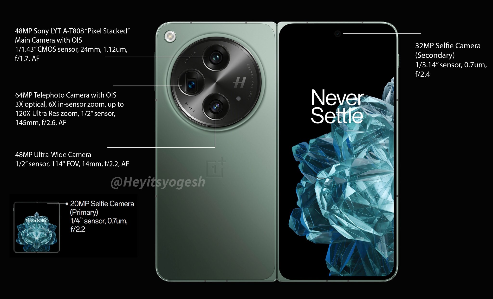 OnePlus Open camera specifications