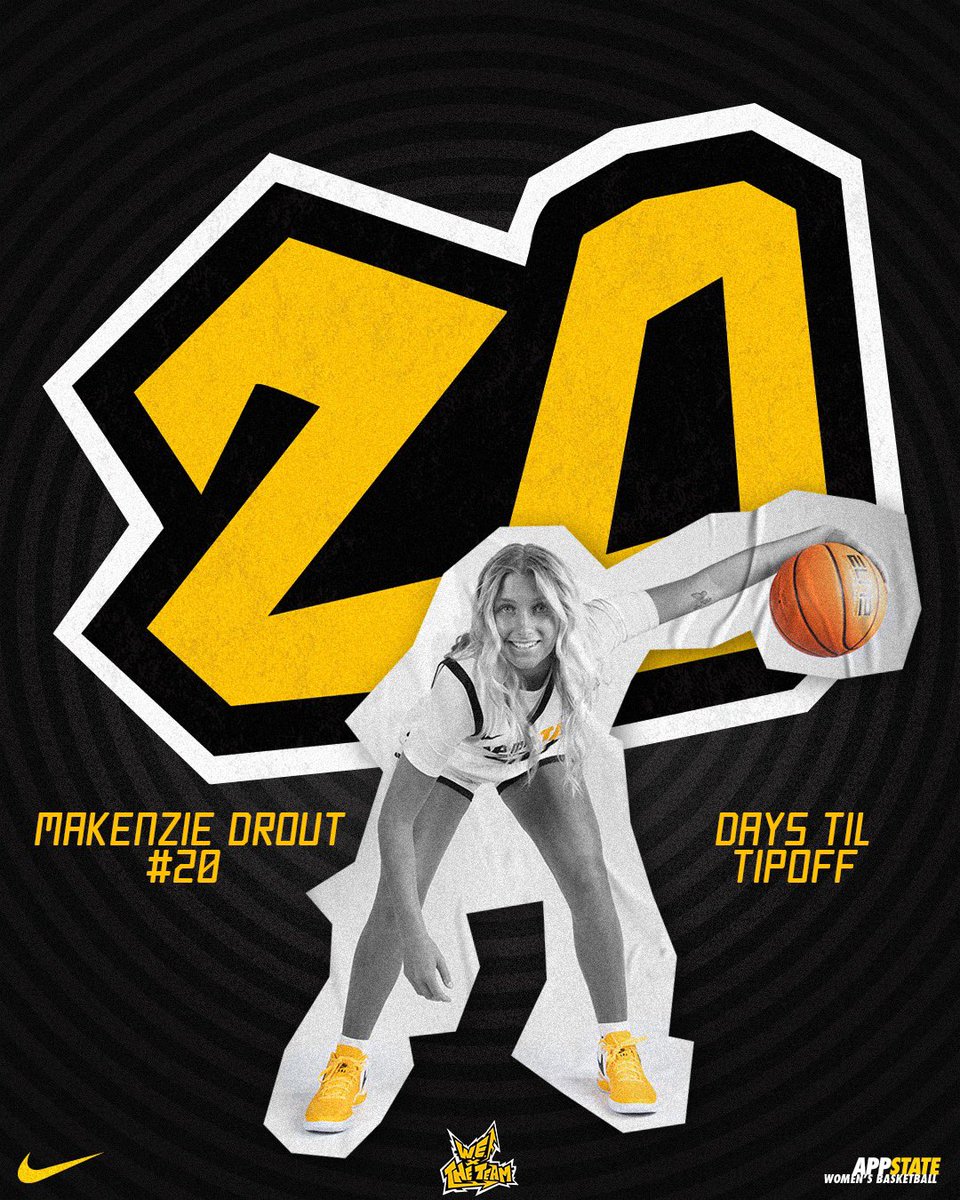 There’s only 2️⃣0️⃣ more days until our home opener! We’ll see YOU in Holmes on Nov. 6 as we take on UNCG! 

🎟️: goapp.st/WBB_Season_Tic…

#WE x #TheTeam