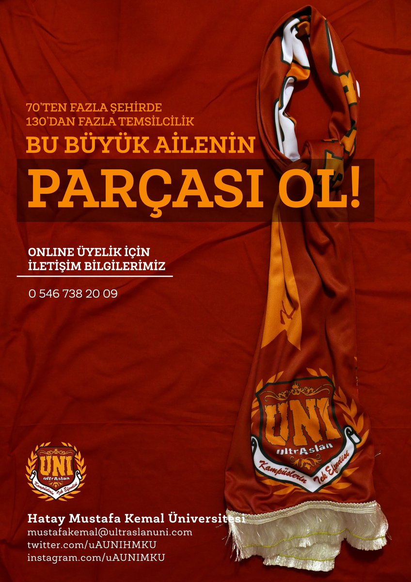 SEN YOKSAN BİR KİŞİ EKSİĞİZ!

Yeni sezon üye alımlarımız başlamıştır. Üniversitemizde okuyan Galatasaray’a gönül vermiş kardeşlerimiz Kampüslerin Tek Efendisi olarak ultrAslan UNI ailemize katılmak üzere verilen numarayla iletişime geçebilirler.

#ultrAslanUNI #uAUNIMustafaKemal
