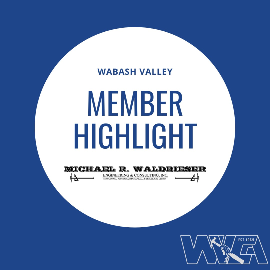 Congratulations to Michael R. Waldbieser Engineering &amp; Consulting, Inc. for being today’s member highlight!

Waldbieser is a local engineer serving the Wabash Valley and other areas, remaining dedicated to contributing to the progress of Terre Haute &amp; beyond.

Call 812-232-6510.