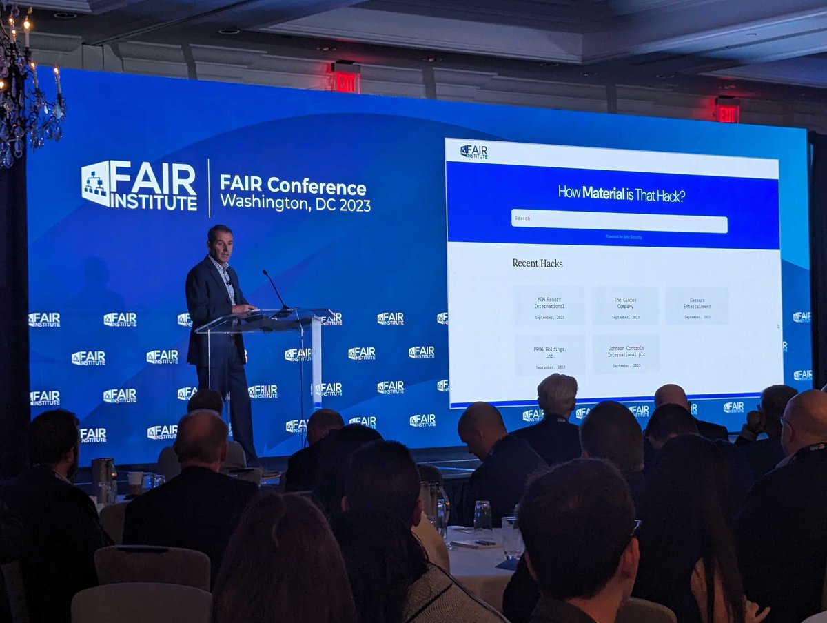 📣 We're excited to see you at #FAIRCON23! 
Join our sessions and stop by our booth to see how we’re automating the #FAIR Model and solving tangible cybersecurity challenges.

#cybersecurity #cyberrisk 
<a href="/FAIRInstitute/">FAIR Institute</a>