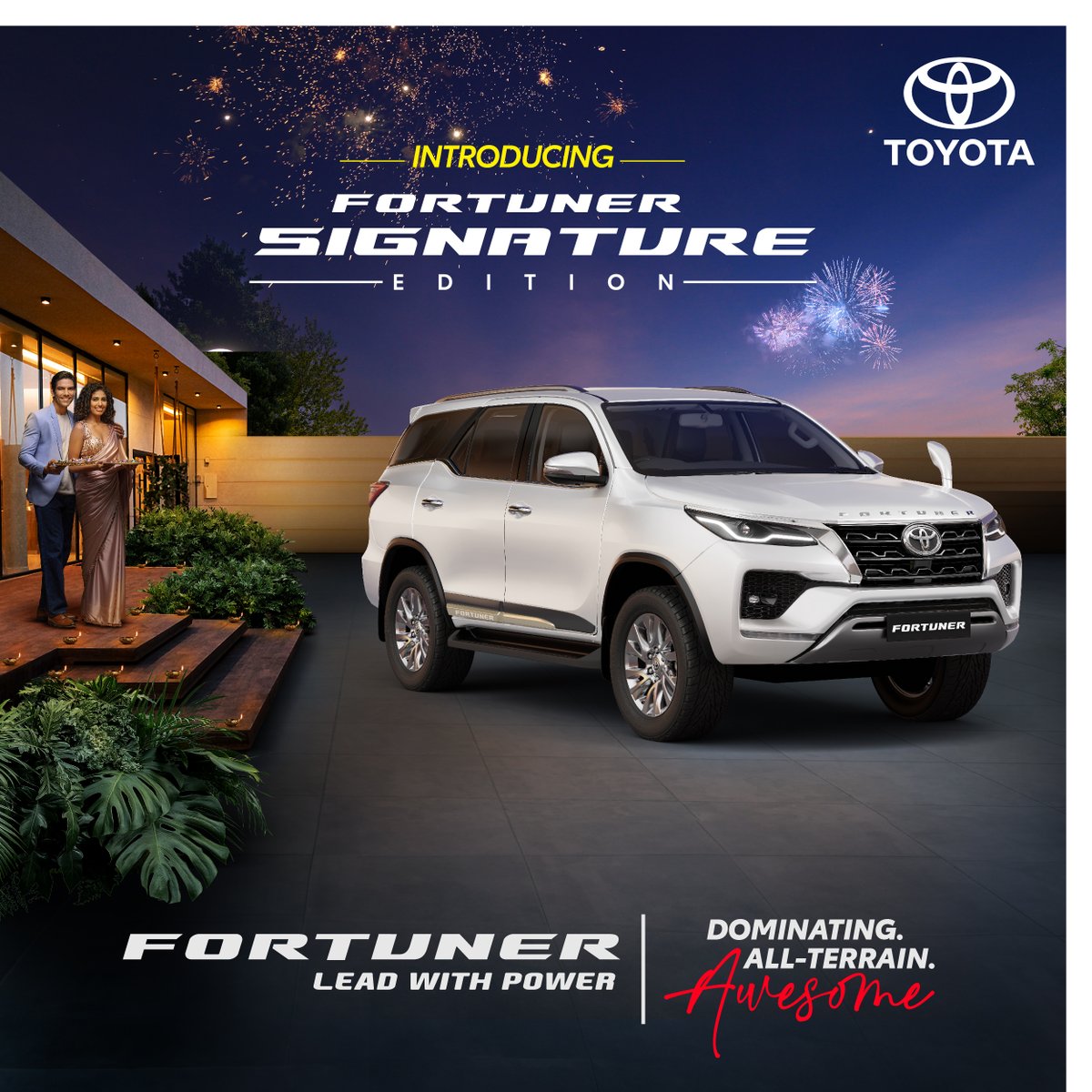 Toyota_India's tweet image. Make a grand entrance with the #ToyotaFortuner #SignatureEdition, just in time for the festive season. Know More- bit.ly/ToyotaIndiaFor… #ToyotaIndia #Awesome