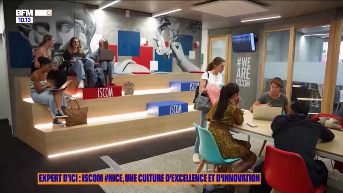 InvestCotedAzur's tweet photo. 🎓 @iscom #Nice06, au cœur de la technopole urbaine Nice Méridia, forme 40 étudiants en #Communication depuis 2022.
Retrouvez le reportage de BFM Côte d’Azur ici ➡️  https://t.co/cyC8EZbsqh
#investinCotedAzur #NiceCotedAzur #NiceEcovallée  #NiceMeridia #Communication #Formation https://t.co/v7rpR83waI