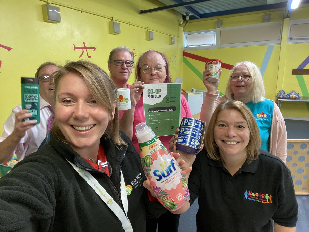 Our food co-op at Southway youth and community centre 
Tuesdays at 9:40am
12 items for £3.50 plus a bag of fruit and veg 😊