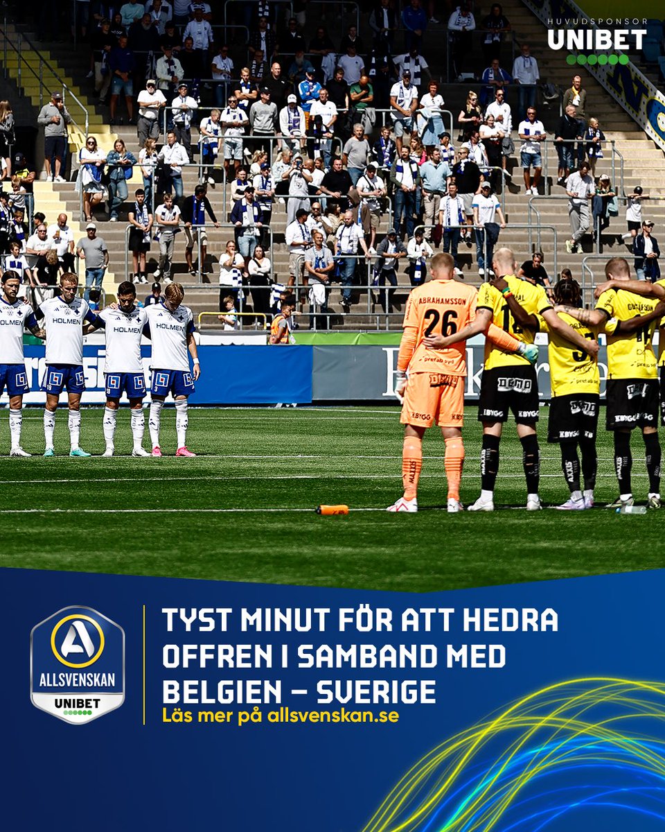 Helgens matcher föregås av en tyst minut för att hedra de personer som miste livet i terrordådet i Bryssel.