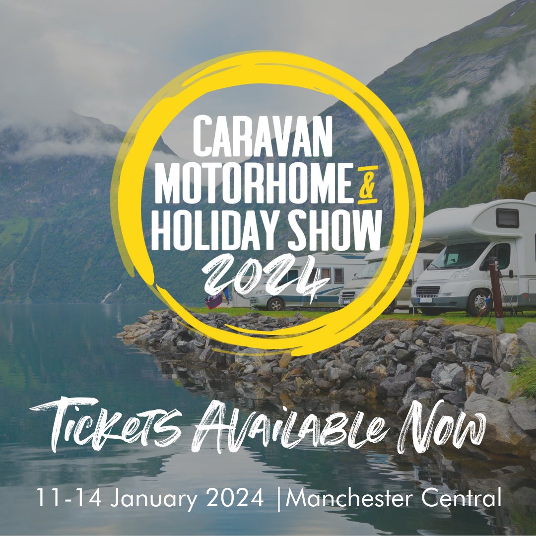 Tickets to the Caravan, Motorhome &amp; Holiday Show are now available. Get your complimentary ticket today!*  

caravanman.seetickets.com/event/caravan-…

 *£1.95 booking fee per ticket applies.