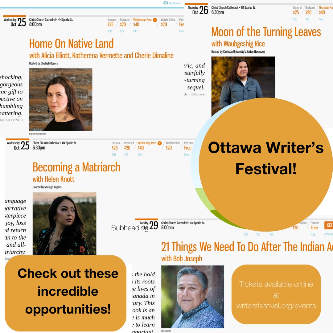 Check out the lineup of presentations @Writersfest - purchased my passes thanks to @scottsearle for sharing! Anyone want to join? #ocsbNBE Pls share @lisahoweocsb @ocsbindigenous @ErinPelhamDoak  @heathergodin3 @hmac11 @MrsChampigny  @Walkertime1 @ProfSwords @MsLaryssaCook