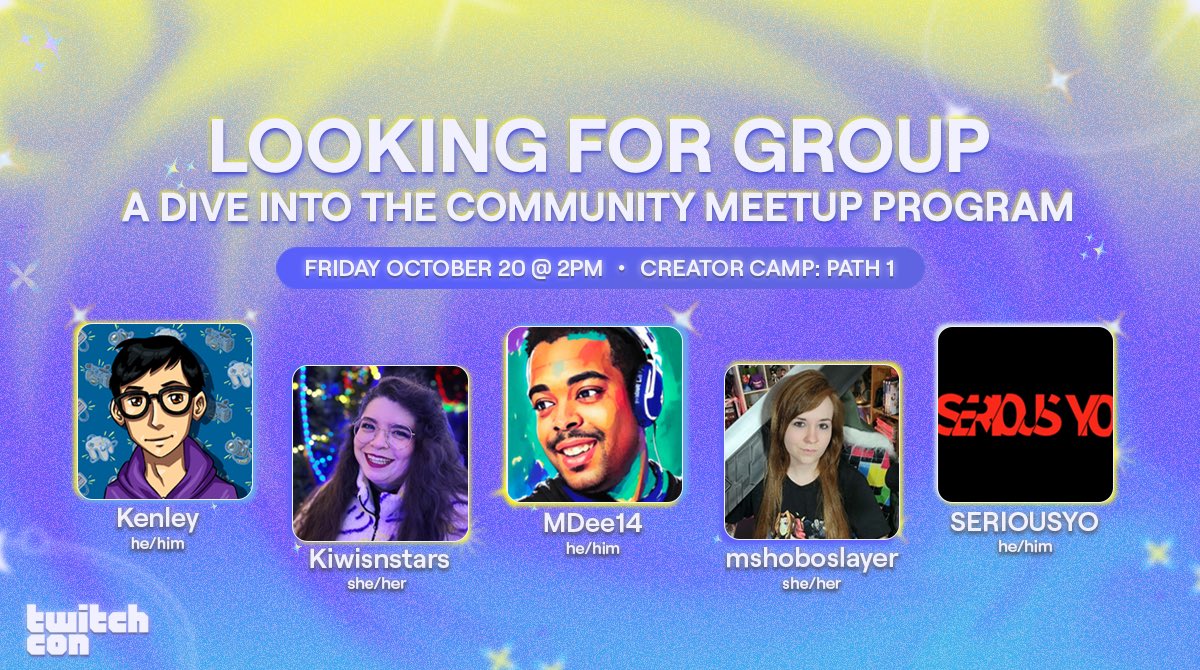 ๐ ๐ Kiwisnstars ๐ฅโจ๐ ๐ (@kiwisnstars) on Twitter photo With everything happening lately, I forgot to announce that Iโll be on a panel for the first time ever at #TwitchCon!
Join <a href="/mshoboslayer/">๐ข๐จ๐๐ค๐๐ค๐จ๐ก๐๐ฎ๐๐ง</a> <a href="/KenleyCheung/">Kenley</a> <a href="/SERIOUSYO/">Danny</a> <a href="/MDee14/">MDee14 | Marcel Dee</a> & me, Friday 10/20 @ 2 pm, for our Creator Camp session to learn more about the Community Meetups program!! With everything happening lately, I forgot to announce that Iโll be on a panel for the first time ever at #TwitchCon!
Join <a href="/mshoboslayer/">๐ข๐จ๐๐ค๐๐ค๐จ๐ก๐๐ฎ๐๐ง</a> <a href="/KenleyCheung/">Kenley</a> <a href="/SERIOUSYO/">Danny</a> <a href="/MDee14/">MDee14 | Marcel Dee</a> & me, Friday 10/20 @ 2 pm, for our Creator Camp session to learn more about the Community Meetups program!!