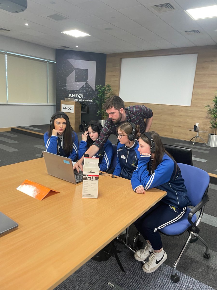 ThereseEgan2's tweet photo. TY girls enjoying the STEM Passport for inclusion today in AMD Citywest #MSDreamSpace @TYSTJRush @stjosephsrush 👩‍💻👩‍💻 https://t.co/PvS4np1dEm