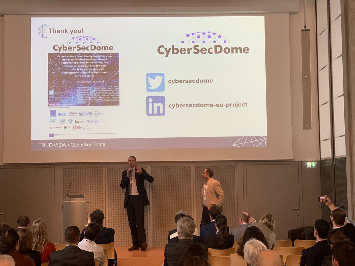 Second lighthouse project CyberSecDome presented by @mopxp and Mahammad Hamad! @IMTAtlantique @TU_Muenchen