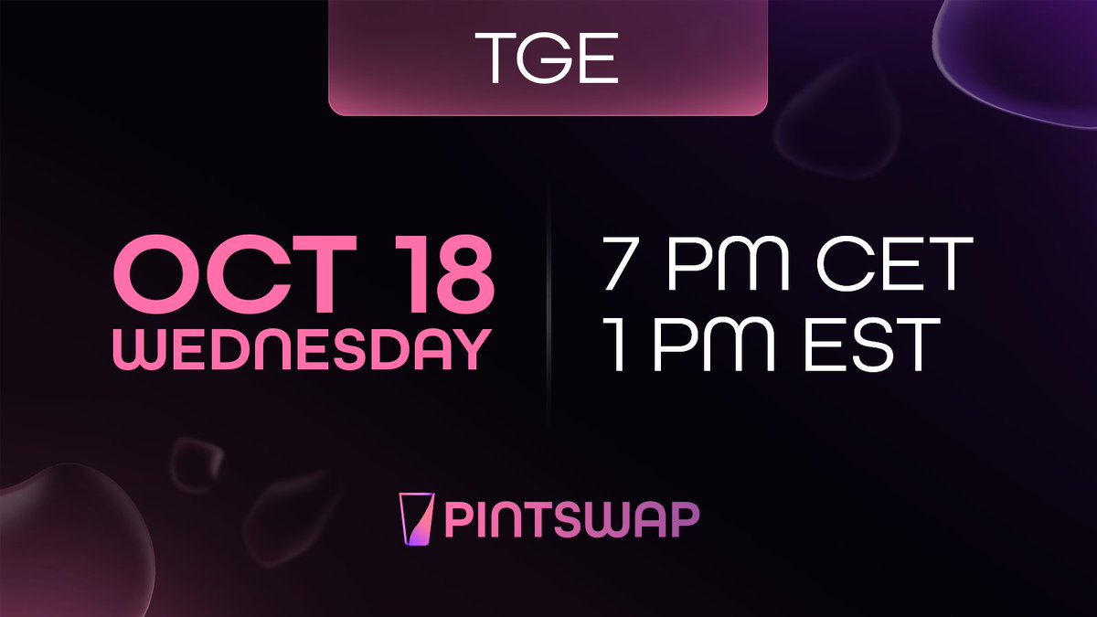 pintswap0x's tweet photo. The time has come,  the TGE our PintSwap frens  have been waiting for....

with just over 27 hours 🕰️ before our TGE🔥

Are you guys ready?

Tag your friends who should not miss this! https://t.co/Ok6LddsMDS