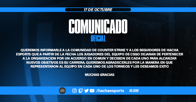🔵 COMUNICADO OFICIAL || #CS2 ⚪️