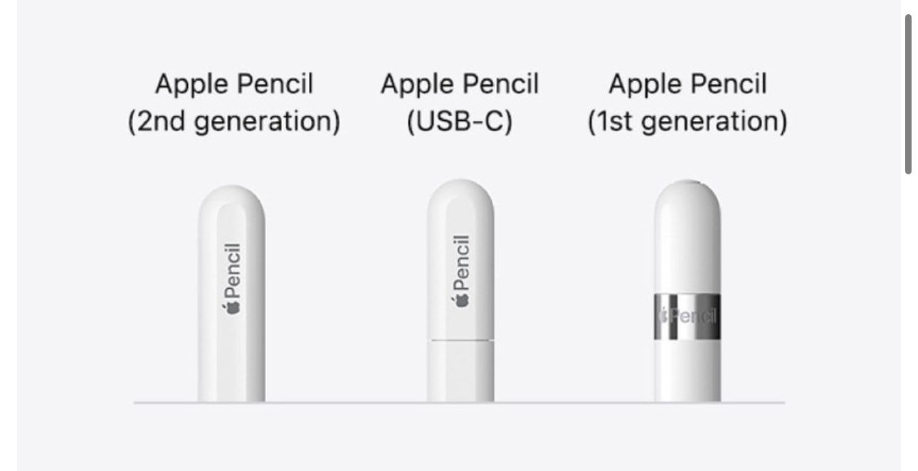 DailyTekk on X: "The new USB-C Apple Pencil is interesting… No pressure sensitivity (which even the Gen 1 has), no double tap and no wireless charging (obv). It's $79 ($69 for edu)