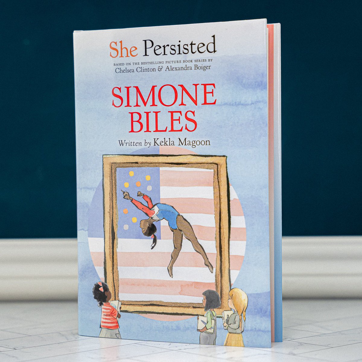 Happy #bookbirthday to SHE PERSISTED: SIMONE BILES! In the latest installment of the She Persisted series, learn how the world’s most decorated gymnast—with five gymnastics skills named after her—persisted! #PubDay #ShePersistedBooks