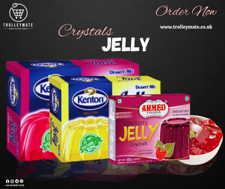 TrolleyMateUK's tweet photo. Jelly Mix Available on TrolleyMate.
Order Now: https://t.co/SQ32t2XQ3h
Download our Mobile App:
Android: https://t.co/L59YuCbpSs
IOS: https://t.co/3lsULaF8VE
Call Us:
020 8087 2128
#londonuk #custard #nationalmasalay #crystaljelly https://t.co/P4jMaWmd0U