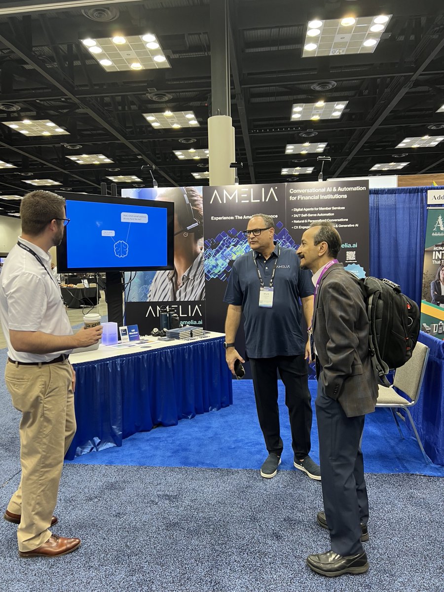 TheAmeliaAI's tweet image. After a great first day at Jack Henry Connect 2023, we&apos;re gearing up for another exciting day ahead! Stop by booth #237 today to learn why Amelia is a top Conversational AI provider for financial institutions. Click here for more event details: hubs.li/Q025MX5F0 #JHConnect