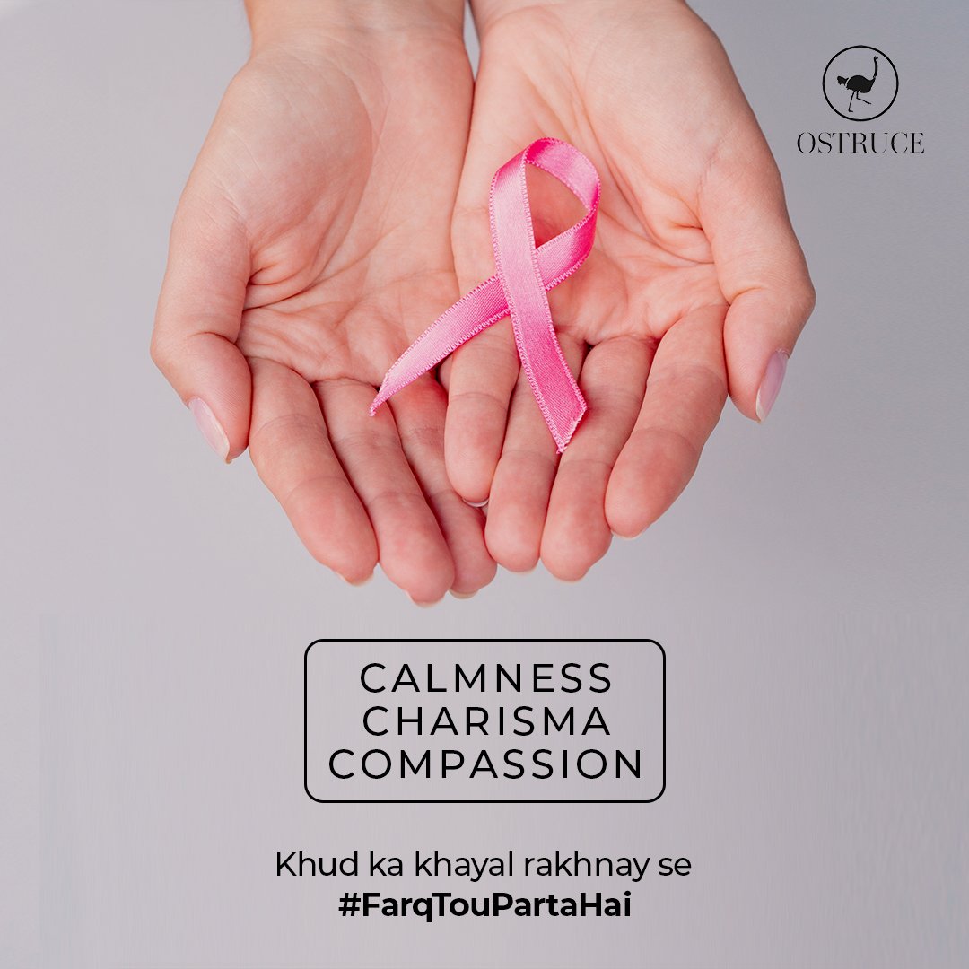 Apni calmness, charisma, aur compassion k sath rakhain apna aur dusron ka khayal.❤️

#Ostruce #FarqTouPartaHai #pinktober #breastcancer #BreastCancerAwarenessMonth #October #Cancer