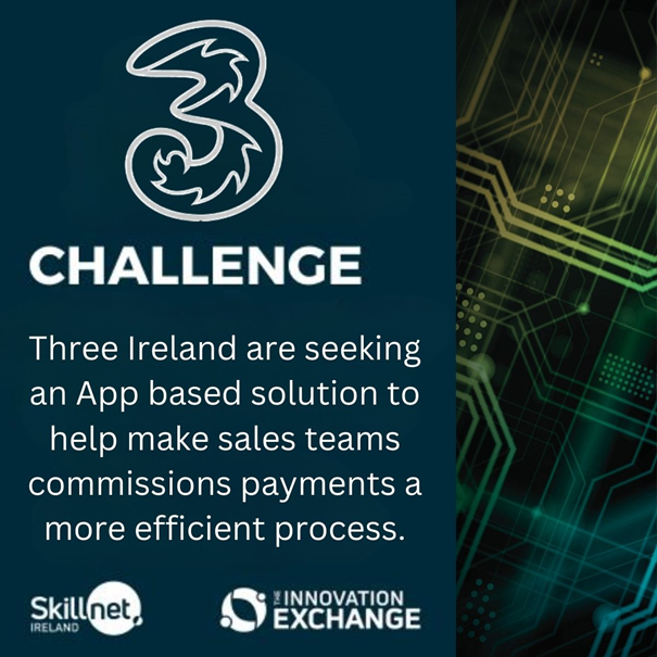 Calling all Members

Deadline for submissions following the Three Ireland challenge is this Friday!

Don’t miss what could be a game changing opportunity to provide #Three with a digital solution to revamp sales commissions🔥

#InnovationChallenge @SkillnetIreland