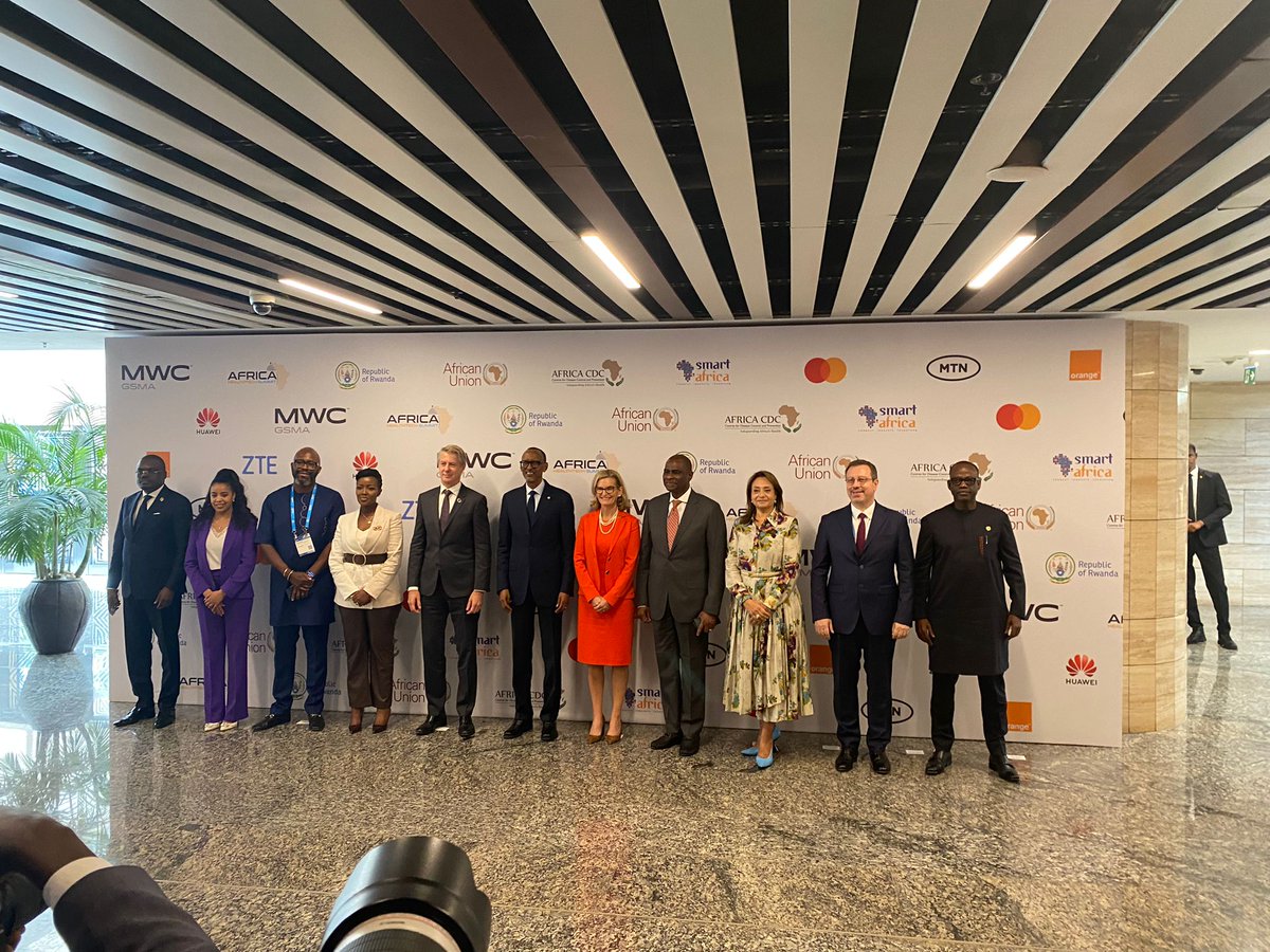 RISARwanda's tweet image. What an excitement in #Kigali as the Mobile World Congress kicks off under the theme “Velocity: Unleashing Tomorrow's Technology – Today”! The tech world is gathered in #Rwanda to explore the latest in mobile technology, innovation & connectivity ideas.  #MWC2023 #TechInAfrica