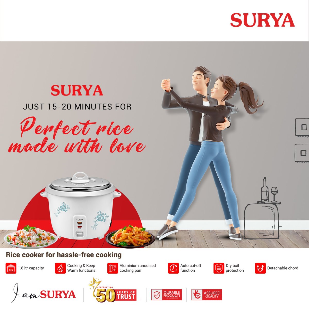 surya_roshni's tweet photo. Cooking isn't just a chore; it's an expression of love. Let the Surya Indicook rice cooker be your culinary companion, making your kitchen a place of delight.
visit us at:- https://t.co/Yh4UxOr6vX
#surya #suryaroshni #indicook #roshni #SuryaIndiCook #ElectricCooker https://t.co/q2RADYSTZN