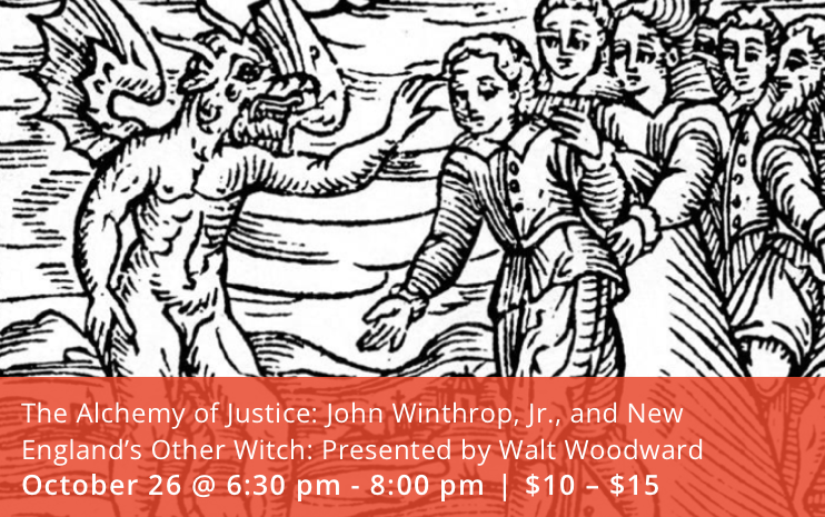 Oct. 26, 6:30pm - 8:30pm. The Alchemy of Justice

Before Salem, CT colony was New England’s most aggressive prosecutor of witches. Before John Winthrop Jr., renowned alchemist became involved in the colony’s witchcraft cases. Reception: 6pm. 
wdsmuseum.org/event/the-alch…

#witch