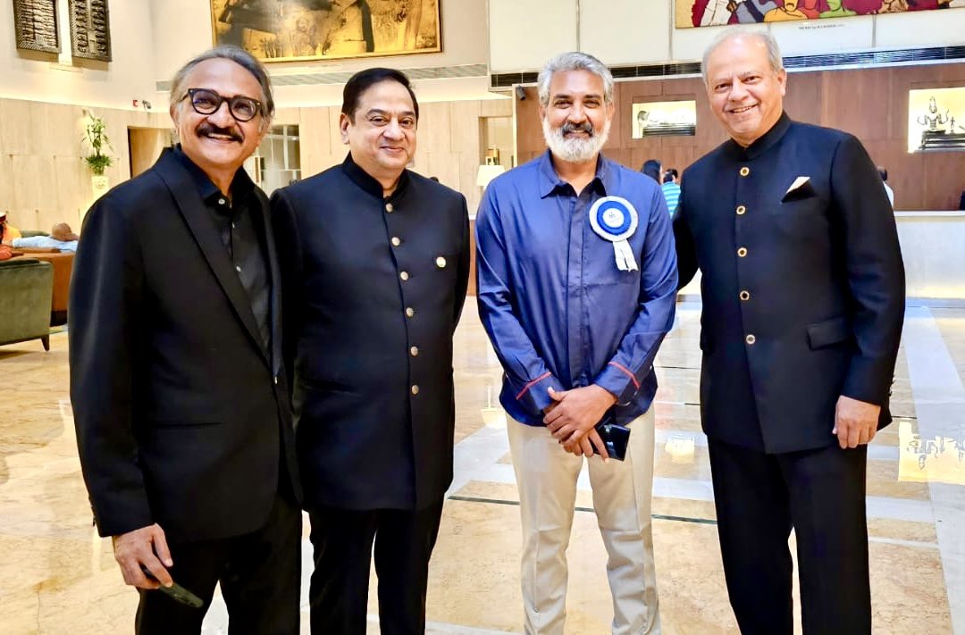 With ace director @ssrajamouli @aishah333 @sandeepshri at the 69th National Awards @nfdcindia