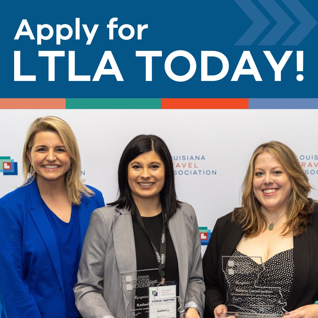 For the last nine years, the Louisiana Tourism Leadership Academy (LTLA) has provided a unique continuing education program for Louisiana’s travel and tourism industry. Interested in getting involved? For more information on LTLA, visit ow.ly/NJSe50PWct1.
