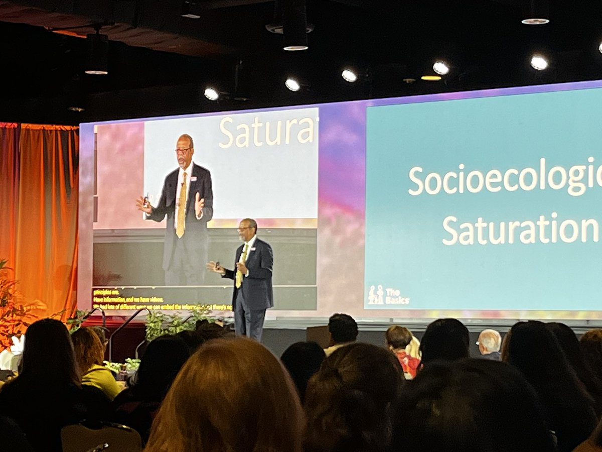lisadclancy's tweet photo. Kicking off #PATCON23 today hearing from Harvard economist Dr. Ron Ferguson sharing his research—“The Basics”—abt how to build a baby’s brain. The first of 5 principles is my favorite— maximize love and minimize stress. We must place love at the center of everything we do! https://t.co/0coqzePqiy
