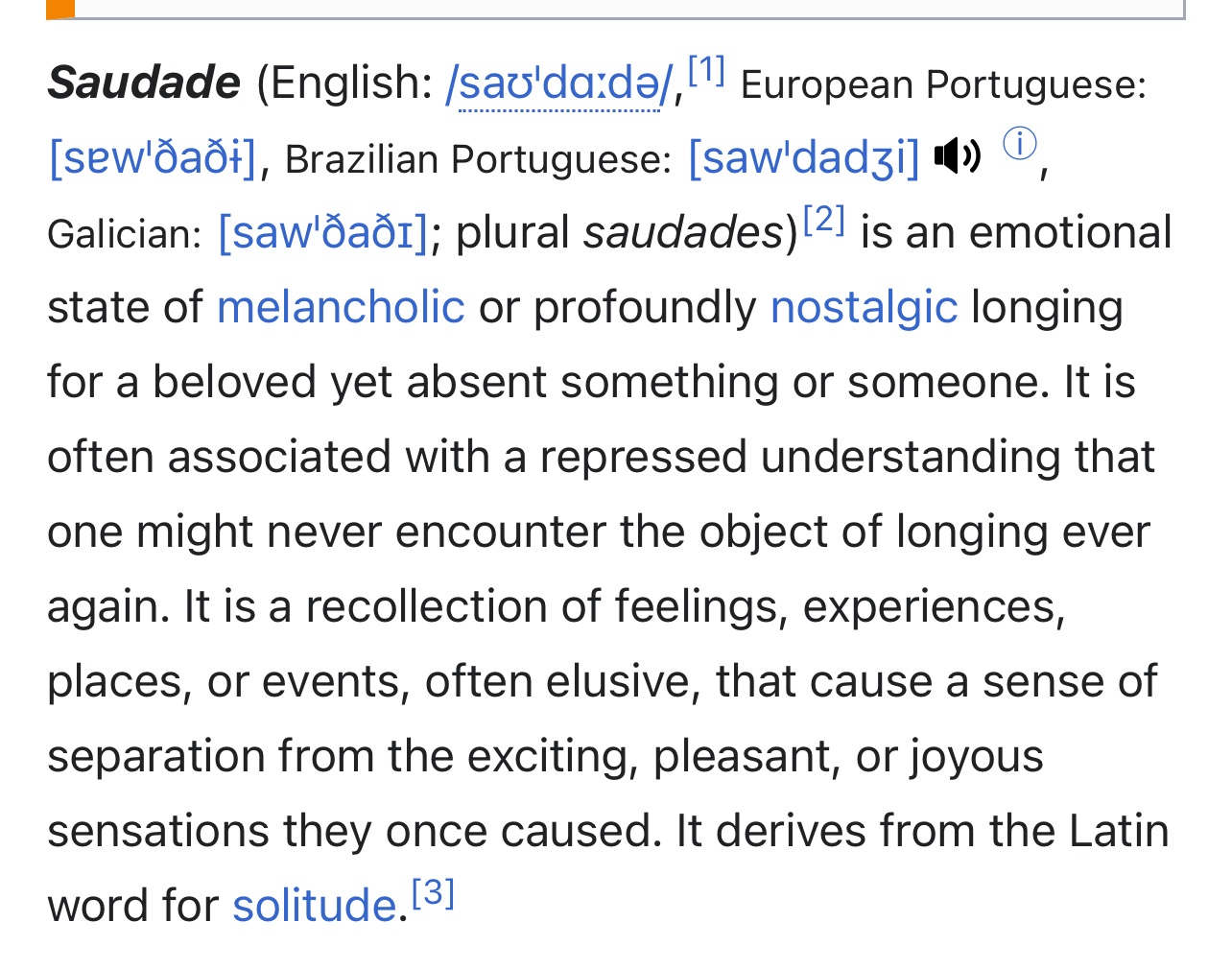 One Word Quote, saudade in 2023