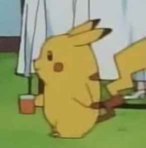 PokemonGems's tweet photo. pikachu loves his juice https://t.co/mtkviRCQVr