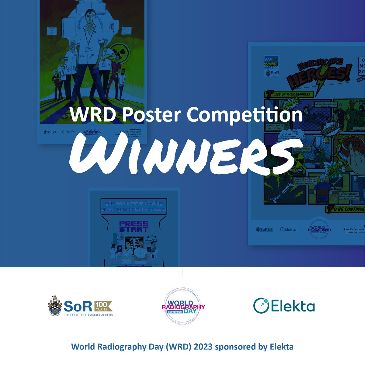 SCoRMembers's tweet photo. The theme for this year’s #WRD poster competition was 'Healthcare Heroes', and we received hundreds of amazing designs that represent how pivotal #radiography professionals are to healthcare. 

Today, we’re delighted to announce our 5 winning designs! https://t.co/Zd0y7WptDZ
