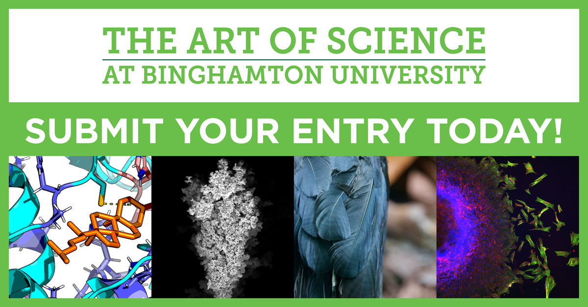 Hey, @BinghamtonU folks: It's time to enter the 2024 Art of Science competition! Entries are due in February &amp; the top prize will be an iPad! More info: binghamton.edu/research/divis… #SUNYresearch #sciart