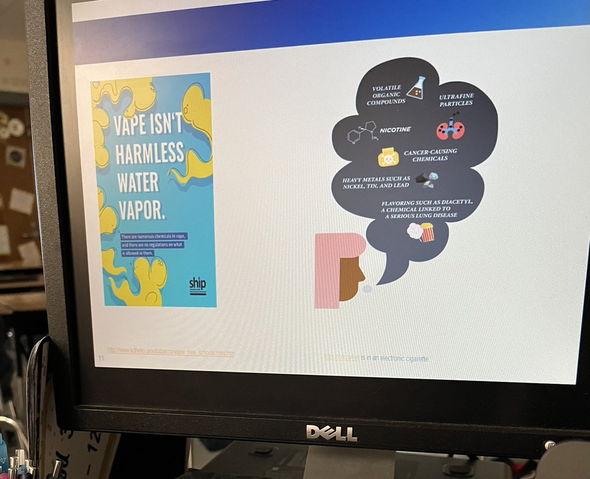 MBookworms's tweet photo. Thank you to Joyce from @StElizabethNKY for giving our 5th graders an awesome presentation about the dangers of e-cigarettes. #BeRoyal https://t.co/BJ3MJtG1w9