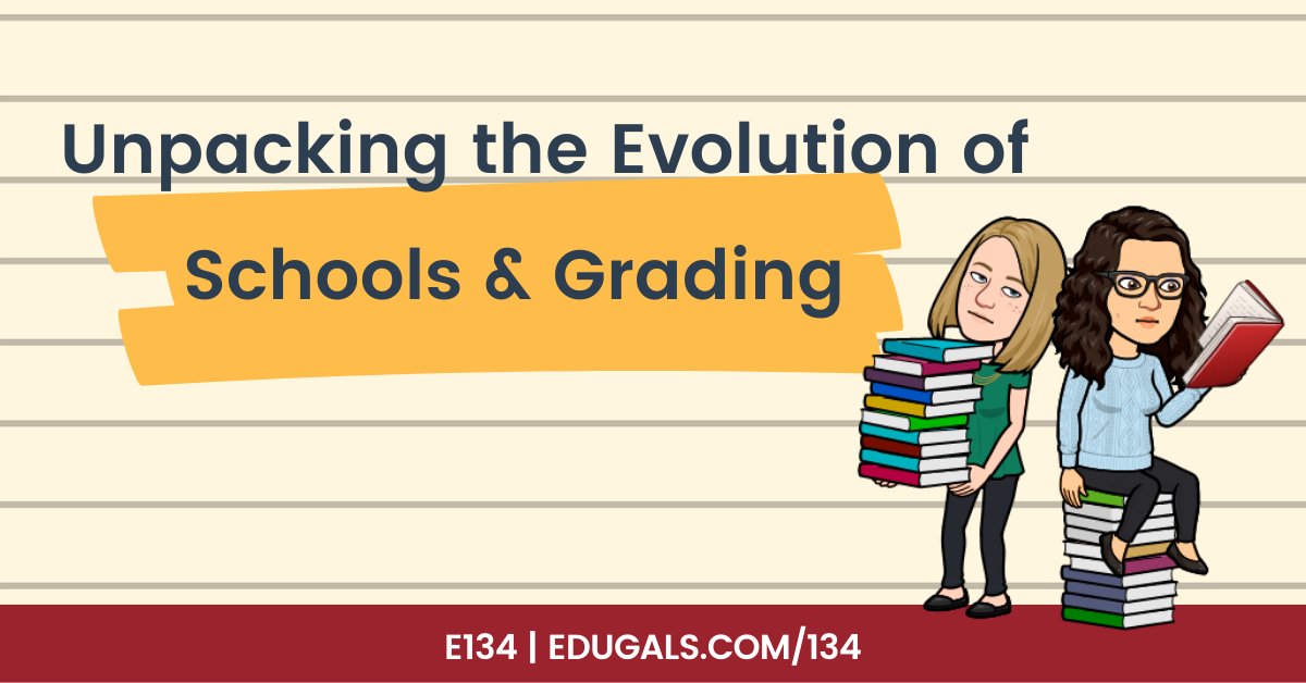 🎙️ Dive into the time machine with us as we explore the fascinating history of schools and grading 📚✨ Don't miss this eye-opening episode! 

Listen here: edugals.com/134

#EducationEvolution #EduGals #EquitableGrading #EduTwitter @edupodnet