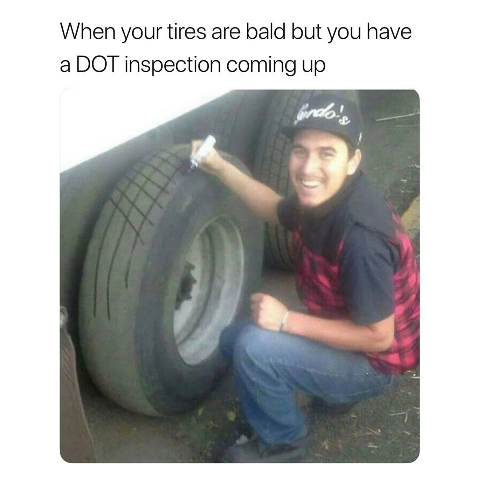 You gotta do what you gotta do! #truckertuesday #truckinghumor #usdot