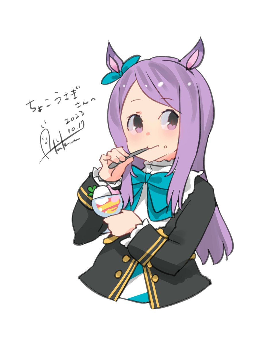 ウマ娘「リクエストありがとうございました! #ウマ娘 #メジロマックイーン」|あき缶@inicaのイラスト