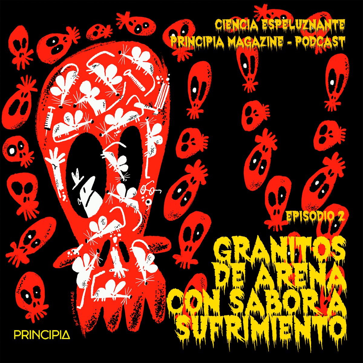 🎙️ESTRENO · Episodio 2:
«Granitos de arena con sabor a sufrimiento».
Ficción sonora basada en el relato homónimo de Rodrigo Gardelegui, ilustrado por Del Hambre para #PrincipiaMagazine 
Disponible en #spotify 
spotify.link/OrTyRJIdYDb
#spookymonth #Podcast #cienciaespeluznante💀
