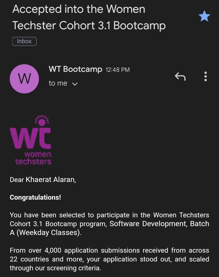 _Mo_renikeji's tweet photo. A week of wins . Congratulations to me 😌🎉. @Tech4DevHQ thank you so much for this opportunity.

#bootcamp
#WomenInTech 
#WTbootcamp https://t.co/YvgcqksSdM