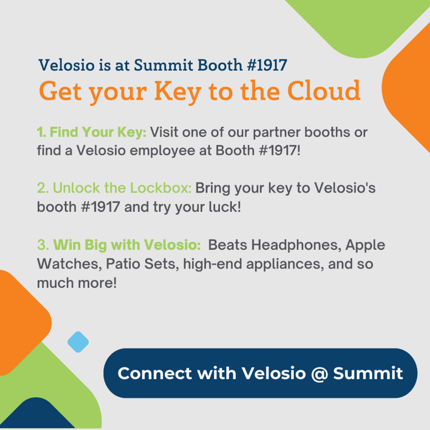 velosio's tweet photo. Meet Velosio at #SummitNA! 🌟
🚀 Your one partner for cloud migration & all Microsoft Business Applications.
📍 Let's connect at Booth #1917.
👇 Schedule your meeting today! https://t.co/bItlWovk3u
#Velosio #CloudMigration #MicrosoftBusinessApplications https://t.co/sej3nHIkE3
