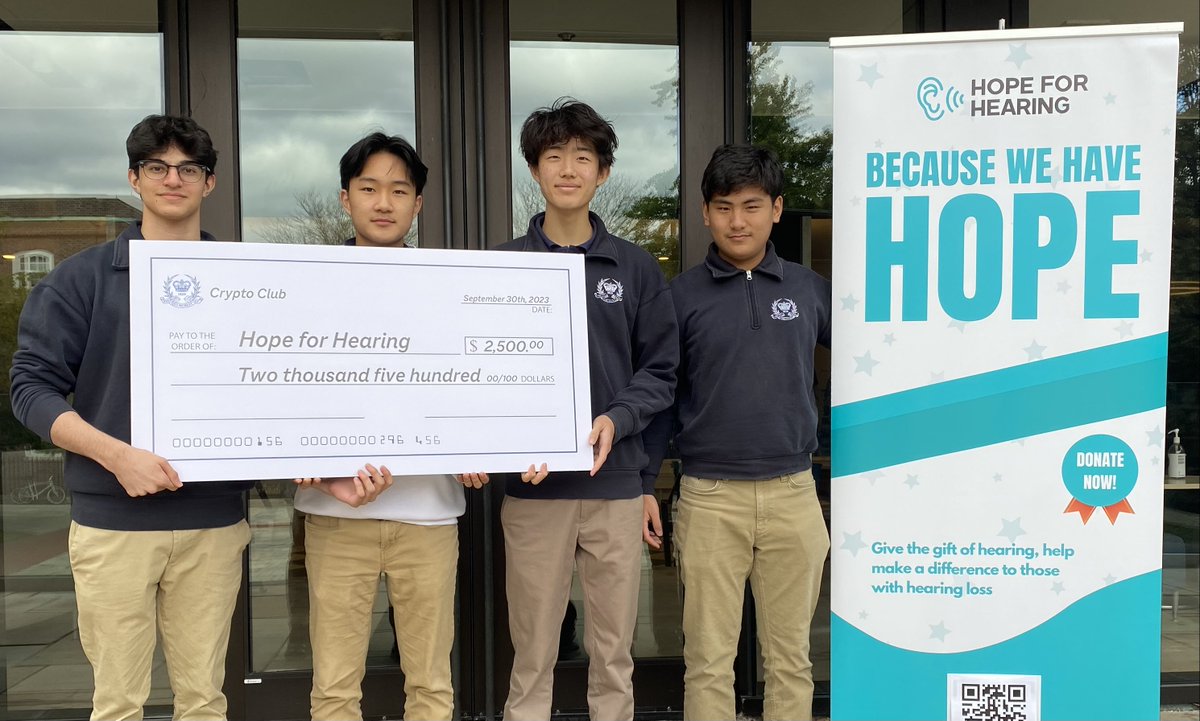 Thanks to the Crypto Club, who recently donated to Hope for Hearing, a student-run charity founded at UCC that works to alleviate pressures around hearing disability. A big shoutout to all the students involved in this amazing collaboration!

#UCCCommunity