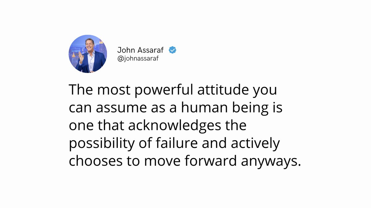 johnassaraf's tweet photo. A failure is a chance for your brain to rewire and adapt. Soldier on no matter the obstacles! Retweet this post if you are unfazed by failure!

#JohnAssaraf #innercise #neuroscience https://t.co/ixUnHH9pCe