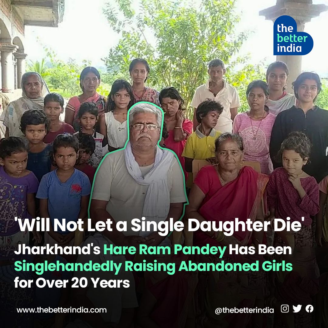 “It all started when a newborn girl was found abandoned near my house nearly two decades ago,” Hare Ram Pandey told The Telegraph.   

#orphanage #adoption #childwelfare #Inspiration #Jharkhand #GirlChild #HareRamPandey #reallifehero